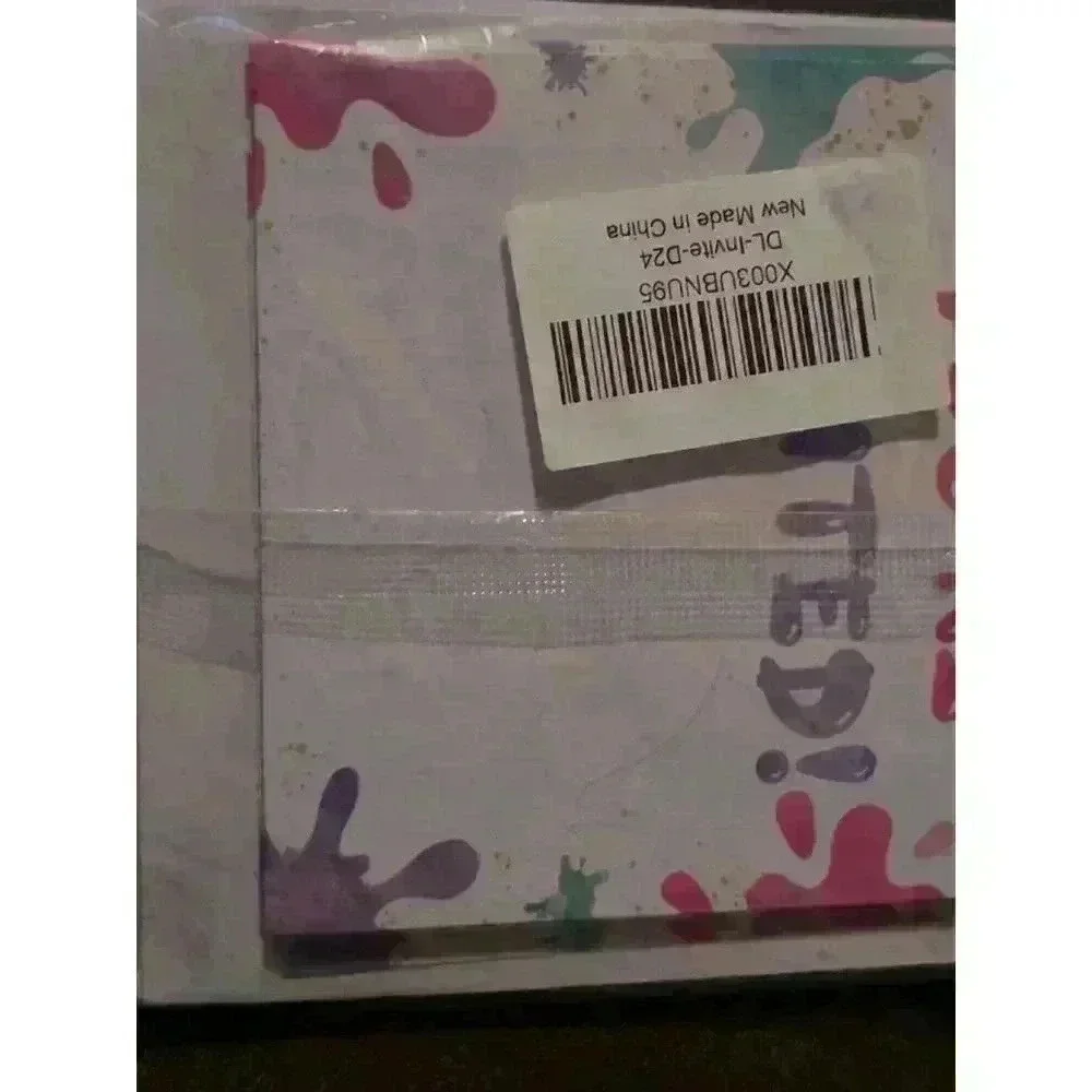Unbranded Party Invitation Cards White‎ Purple